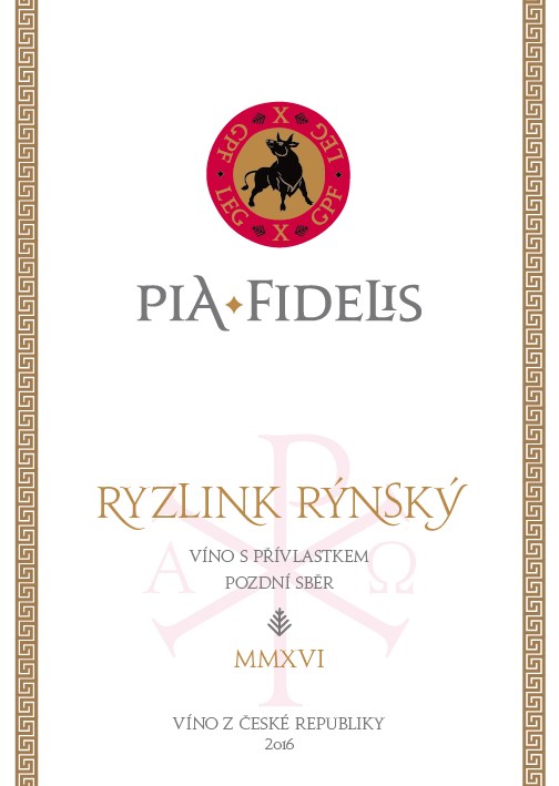 Ryzlink rýnský Pia Fidelis